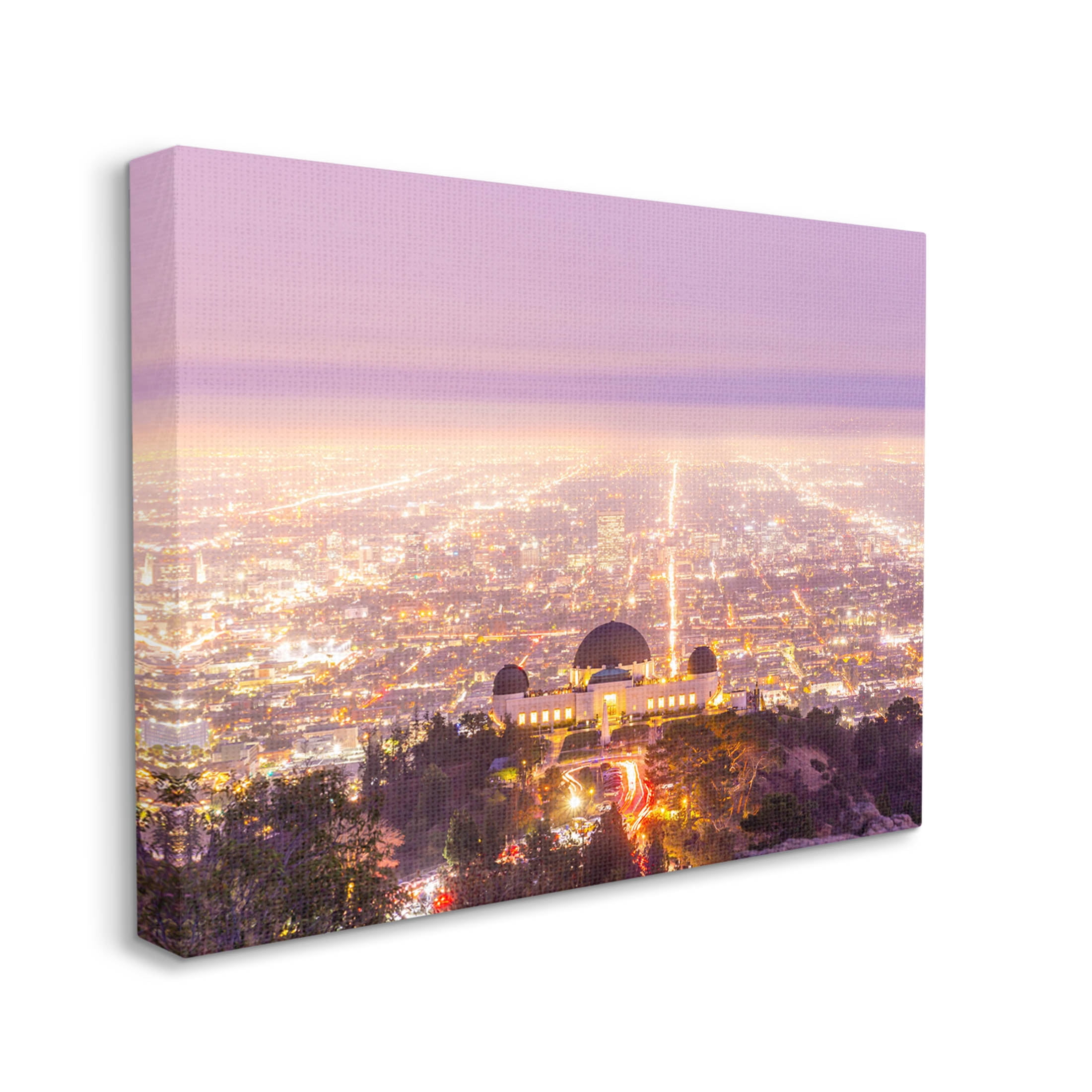 Dome Landmark Overlooking Cityscape Town & City Graphic Art Gallery Wrapped Canvas Print Wall Art