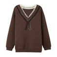 thumbnail image 5 of New V-neck Bow Rhinestone Sweater, 5 of 9