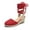 RED-CANVAS, variant on Women's Wedge Sandals Platform Close Toe Espadrilles Strappy Ladies 2.5 Inch Sandals Cute Fashion Comfy Beach Vocation Dressy Summer Shoes