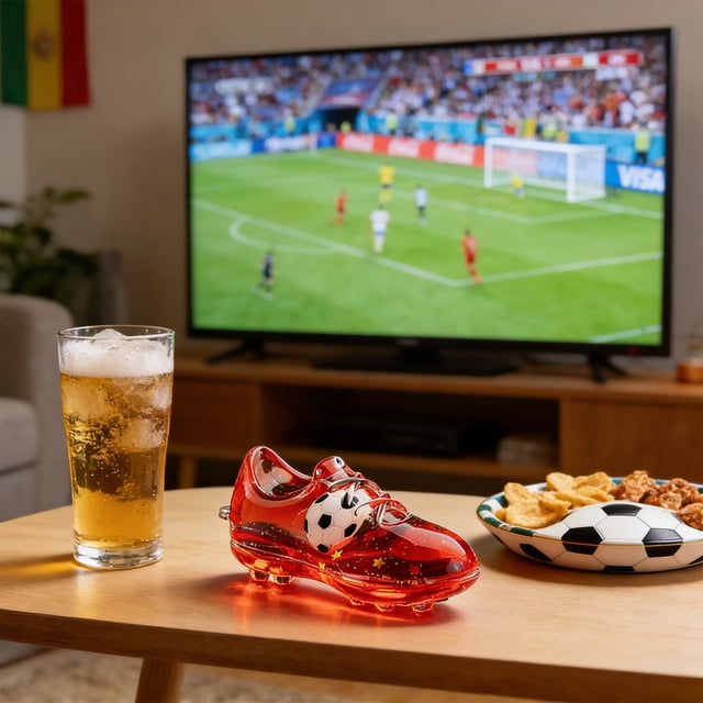 IROINID Decorations for Home Tables,Modern Room Decorations,Soccer Cleats In A Sand Timer Bottle Merchandise for The Office To Help Relieve Stress10ml