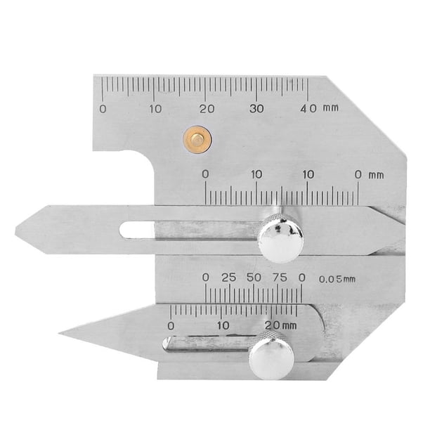 Práctico Medidor De Costura De Soldadura, Regla De Inspección De Soldadura Profesional De Acero Inoxidable, Para Herramientas Manuales, Herramientas De Bricolaje YLSHRF Welding Seam Gauge