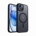 thumbnail image 1 of ccwmincc Magnetic for iPhone 15 Case, Upgraded [Full Camera Protection] [Compatible with Magsafe] [Translucent Matte] Shockproof Protective Phone Case for iPhone 15 6.1" - Black, 1 of 1