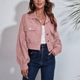 thumbnail image 2 of Vedolay Cardigans Women Casual Work 3/4 Sleeve Light Jacket Pink,S, 2 of 5