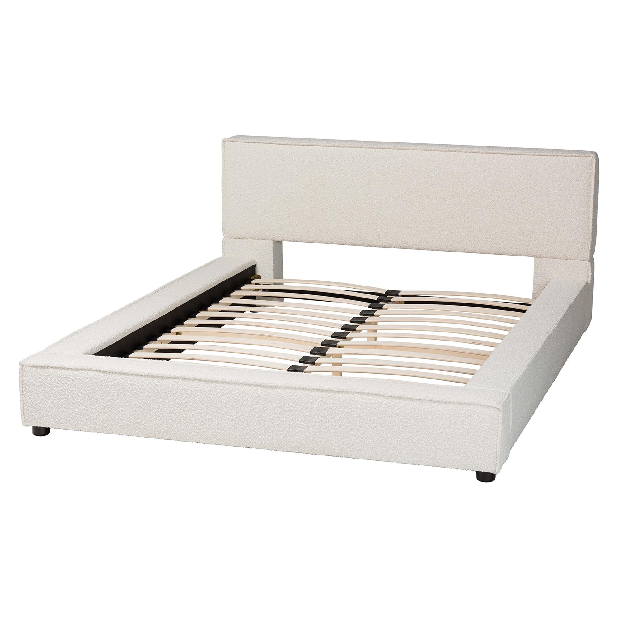 Baxton Studio Bardia Modern Platform Bed, Queen, Cream