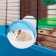 thumbnail image 3 of Jaula de acrílico para mascotas pequeñas, baño externo, casa de baño para hámster, cobaya, baño azul, 3 of 14