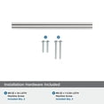 thumbnail image 5 of Amerock Versa 5-1/16 inch (128mm) Center-to-Center Polished Chrome Cabinet Pull - 25 Pack, 5 of 5
