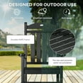 thumbnail image 3 of Outsunny Outdoor Rocking Chairs Rustic Slatted HDPE Waterproof, Black, 3 of 9