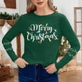thumbnail image 5 of Christmas Sweatshirt for Women Long Sleeve Pullover Merry Christmas Graphic Tops Holiday Casual Sweater Xmas Shirt, 5 of 5