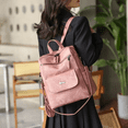 thumbnail image 4 of Mochila Antirrobo De Cuero Sintético Impermeable Para Mujer Rosa, 4 of 5