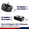 thumbnail image 4 of Leveling Lift Kit for 2007-2023 Silverado 1500 Sierra 1500,3 inch Front and 2 inch Rear Strut Spacers Leveling Kit for 2007-2023 Silverado 1500 Sierra 1500, 4 of 4