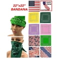thumbnail image 2 of grinderPUNCH Cotton PAISLEY PRINT Face Scarf BANDANA HANDKERCHIEF HEAD WRAP WRISTBAND 22” - White, 2 of 4
