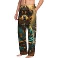 thumbnail image 6 of Honiee Creekside Meditating Puppy for men - a sleek fusion of Straight Pajama Pants, versatile Lounge Pants, and cozy Sleepwear, all rolled into one-XX-Large, 6 of 6