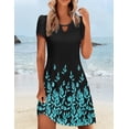 thumbnail image 3 of Vestido de verano bohemio Zeagoo para mujer, talla XL, negro, 3 of 5