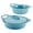 Agave Blue, variant on Rachael Ray Ceramic Casserole Bakers with Shared Lid Set, 3-Piece, Red