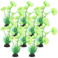 thumbnail image 2 of KAKOWELY 10 piezas de hierba para pecera, planta decorativa de plástico para pecera, decoración para acuario para todos los peces, 2 of 5
