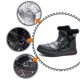 thumbnail image 4 of Botas de nieve de moda para mujer, de tela de invierno, planas, con cremallera, para mantener el calor, botas cortas cómodas, zapatos de invierno para mujer, botas con lazo, 4 of 5