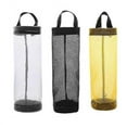 thumbnail image 1 of 3 Pcs Nylon Garbage Bag Holder, Hanging Mesh Bag Organizer, Transparent Reusable Bags, 1 of 3