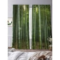 thumbnail image 3 of Green Plants Sheer Curtains 96 Inch Length 2 Panels Set Window Treatments, Forest Natural Landscape Botanical Rod Pocket Semi Curtains for Living Room/Bedroom/Kitchen Décor, 104"W x 96"L, 3 of 7