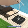 thumbnail image 4 of Costway 20" Patio Offset Umbrella Base Stand Water Filled Base Weights Sand Plate Set, 4 of 10