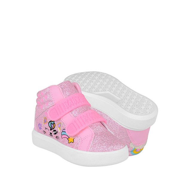 TENIS CASUALES NIÑA BABY CATS 625148 GLITTER ROSA BABY CATS 625148