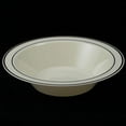 thumbnail image 4 of Exquisite Wedding & Party Dinnerware, Disposable Plastic Soup Bowls (14 Oz) - Cream with Gold Rim - 40 Pack, 4 of 4