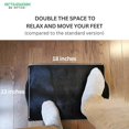 thumbnail image 3 of 2-in-1 Portable Foot Rest Pro - Extra Large - Improve Circulation & Relax Exercise Massage Foot Under Desk Work Office Chair, Gaming Chair & Home (Gray), 3 of 7