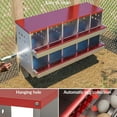 thumbnail image 3 of Lumiparty Chicken Nesting Box, 10 Compartment Metal Nesting Boxes for Hens Laying Eggs, Red, 3 of 6