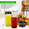 thumbnail image 4 of Paokuoon Blender Replacement Parts Mixer Accessories Blender Cups with To Go Lid and Blade Handle, 4 of 7
