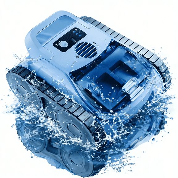 Seauto Cordless Robotic Pool Cleaner, 180W Brushless Motor Sonar Navigation, Wall Climbing for Inground & Above Ground Pools