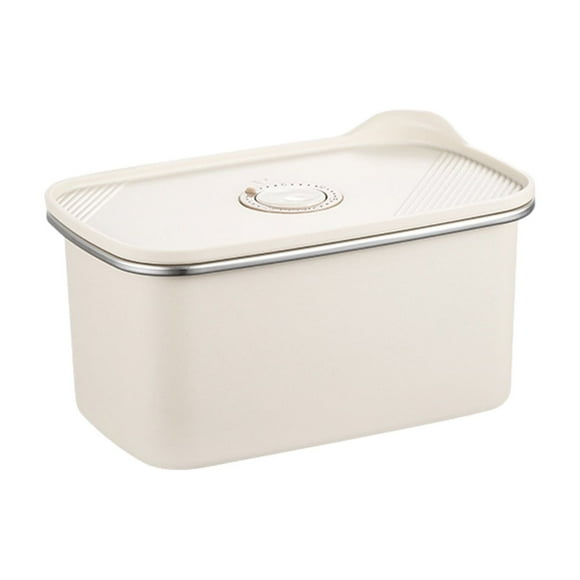 Recipiente de almacenamiento de alimentos de acero inoxidable 403 apto para microondas con tapa hermética, 23,5 x 19 x 9,6 cm. Fiambrera para preparar comidas, a prueba de fugas, sin olor, sin BPA,