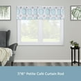 thumbnail image 4 of Kenney Ashby Adjustable Petite Café Curtain Rod, 48-84" Satin Silver Finish, 7/16" Diameter, 4 of 6
