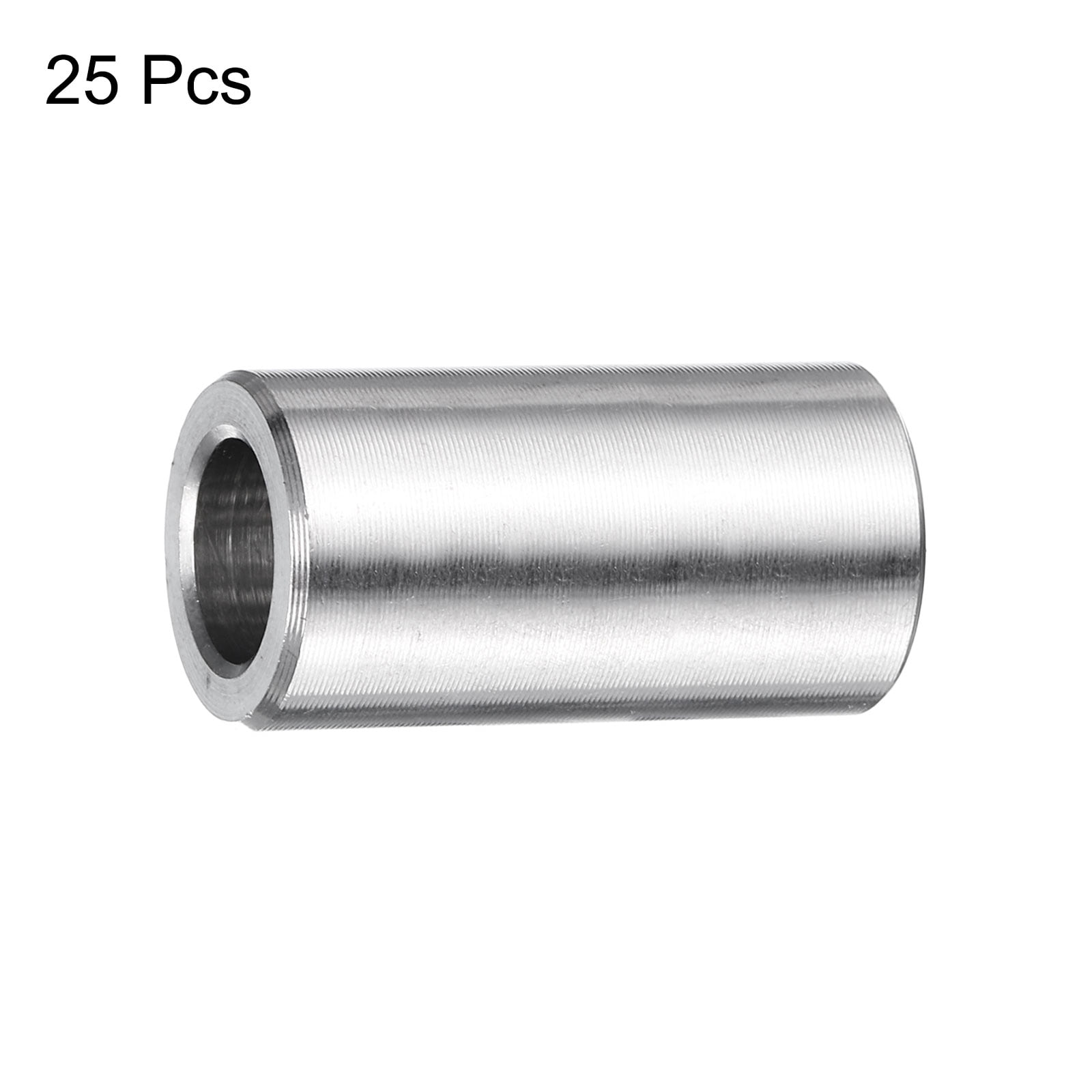 25 Packs Stainless Steel Spacer 5/16" Bore x 1/2" OD x 1" Length