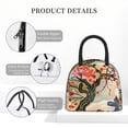 thumbnail image 4 of Balery Butterflies And Flowers Painting Bolsa de Almuerzo para Mujeres, Caja de Almuerzo, Bolsa de Almuerzo Pequeña Impermeable, Tote de Almuerzo Reutilizable con Gran Capacidad, 4 of 6