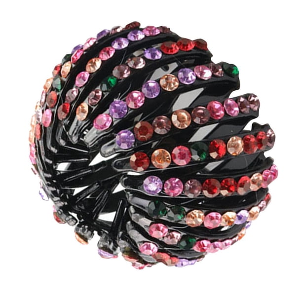 Soporte de Caballo Pinza Para El Cabello Multicolor Baoblaze Herramienta Para Accesorios Scunci Ponytailer expandible