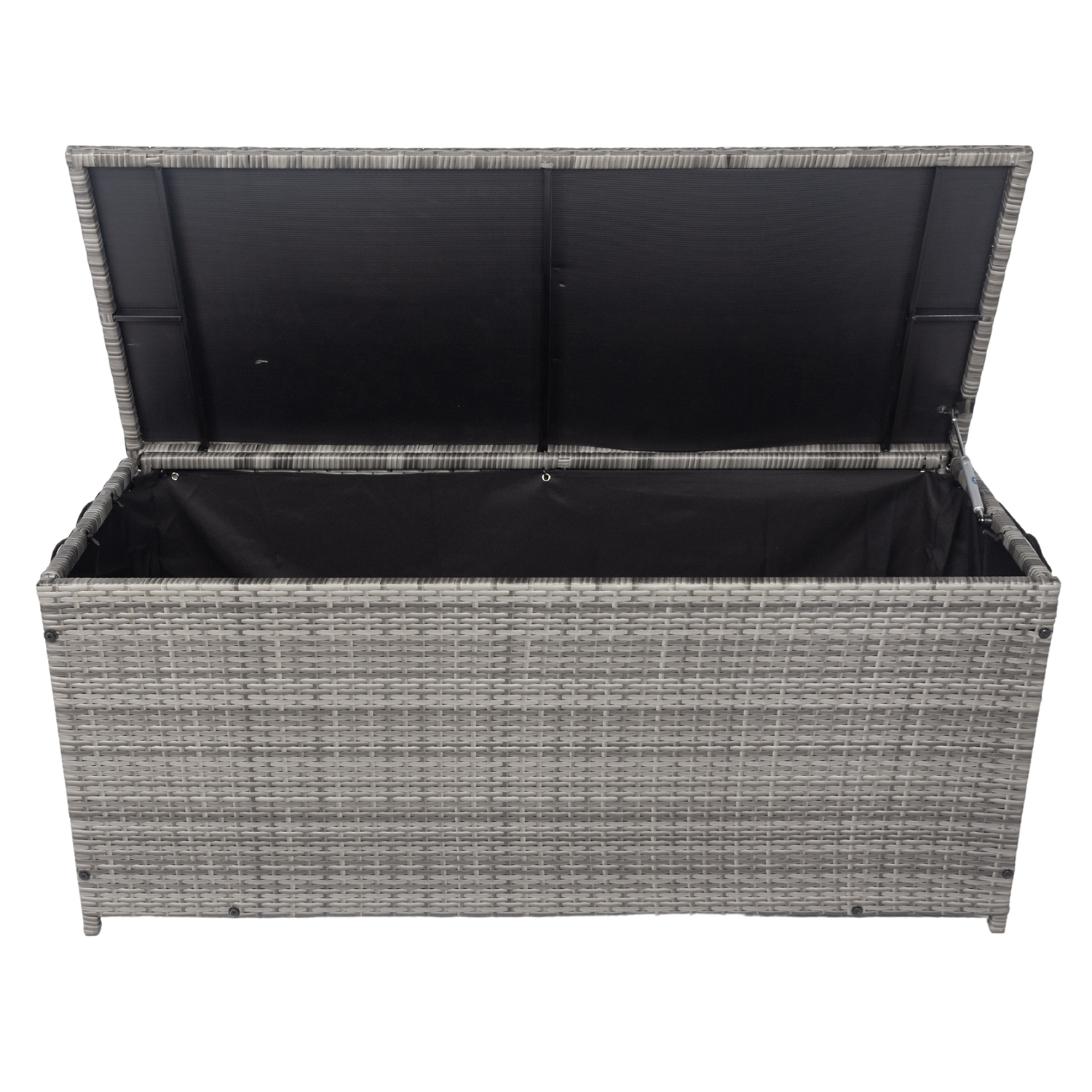 Seizeen Outdoor Storage, Rattan Deck Box Bench for Outside, XL Patio