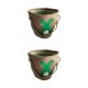 thumbnail image 3 of sweethay Bolsa de conejito Gran capacidad Resistencia al desgaste Presente Aspecto lindo Cubos de vacaciones Bolsas con asa de huella Doble asa Doble Asa Verde 2Conjunto, 3 of 6