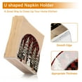 thumbnail image 4 of Christmas Snowman Grids Napkin Holder for Table Clear Napkin Stand Paper Holder Acrylic Organizer Dispenser Napkins for Dinner Kitchen Restaurant Room, 4 of 8