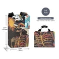 thumbnail image 2 of Yayeee Freestanding Laundry Hamper with Handle Collapsible Large Storage Basket for Clothes, Colorful Skeleton with Cloud, 2 of 7