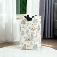 thumbnail image 6 of Yayeee Freestanding Laundry Hamper with Handle Collapsible Large Storage Basket for Clothes, Watercolor Forest Pattern, 6 of 7