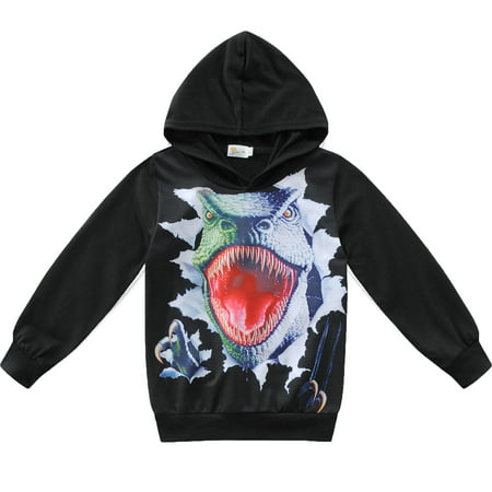 Little Hand Little Boys Dinosaur Hoodie Tops Casual Sweatshirts Outdoor Long Sleeve...