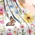 thumbnail image 2 of Pioneer Flower and Butterfly Blanket,Comfortable Soft Flannel Throw Blanket,All Season,Warm Lightweight Blankets for Sofa Bed Couch Living Room Chair,50"x60"(130x150cm), 2 of 4