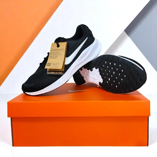Nike Revolution 7 Wide Black White Running Comfort Shoes Sneaker FB8501-002 Mens