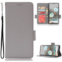 Designed for Google Pixel 8 Case, Luxury PU Leather Wallet Phone Case with Card Holder Flip Kickstand Drop Protection Phone Case Cover for Google Pixel 8 - Gray