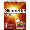Nicorette 4 mg Nicotine Gum, Cinnamon Surge 100 ea (Pack of 4)
