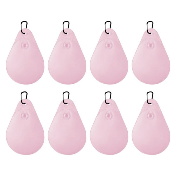8 piezas de pesas para cubiertas de piscina con ganchos Perfecl bolsa de agua para piscina gruesas a prueba de fugas Rosa