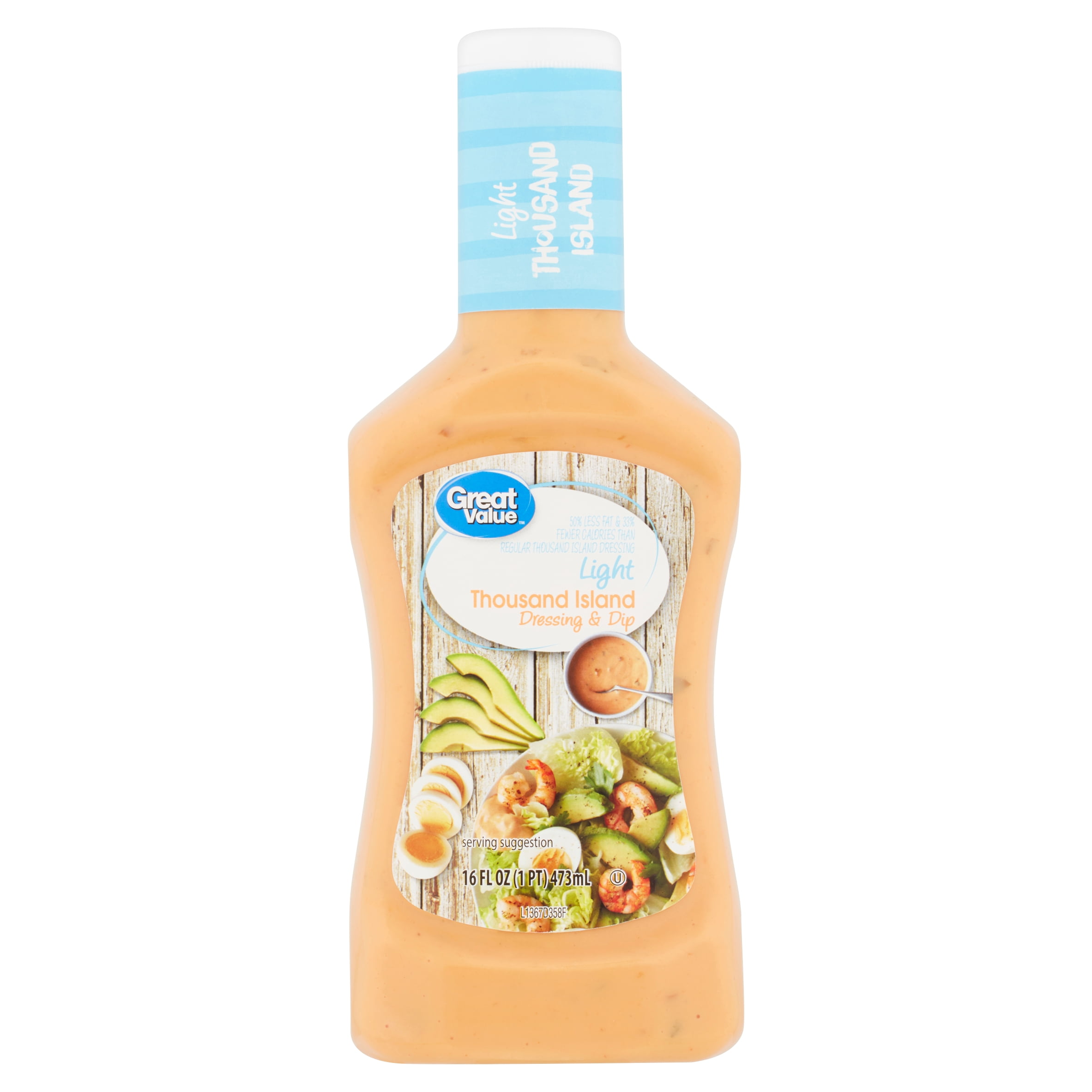 Great Value Light Dressing & Dip, 16 fl oz