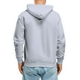 thumbnail image 4 of Mens Hoodies Pullover Fashion Leisure Sports Letter Fall Clothes Tops Hooded Sweatshirts Grey L, 4 of 4