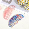 thumbnail image 6 of 2 Pcs Mini Wide Tooth Comb, Pocket Portable Small Comb Hair Combs Wig Combs Handleless Wide-tooth Travel Combes Mini Detangling Wide for Women Bangs Curly Wavy Long Wet Dry Daily Hair Care, 6 of 7