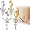 thumbnail image 3 of K-KED Belly Button Rings Clip on Non-Piercing Fake Nose Ring Magnetic New-silver, 3 of 8