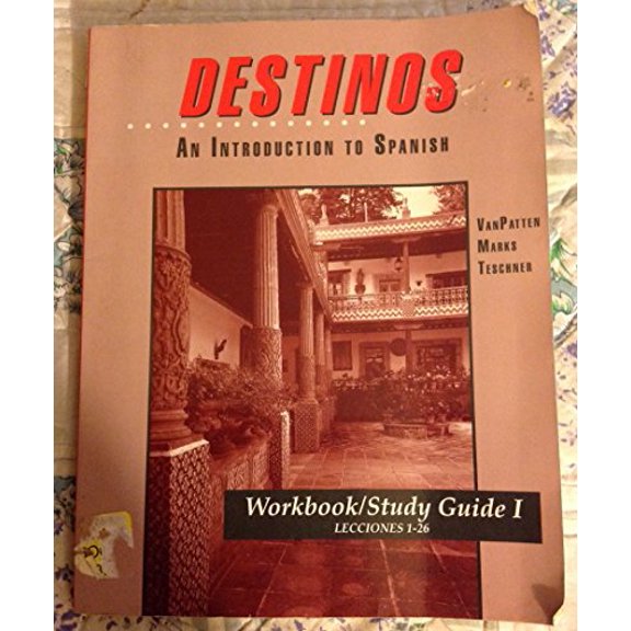 Pre-Owned Workbook/Study Guide I (Lessons 1-26) to accompany Destinos: An Introduction to Spanish (Paperback) 0070020728 9780070020726